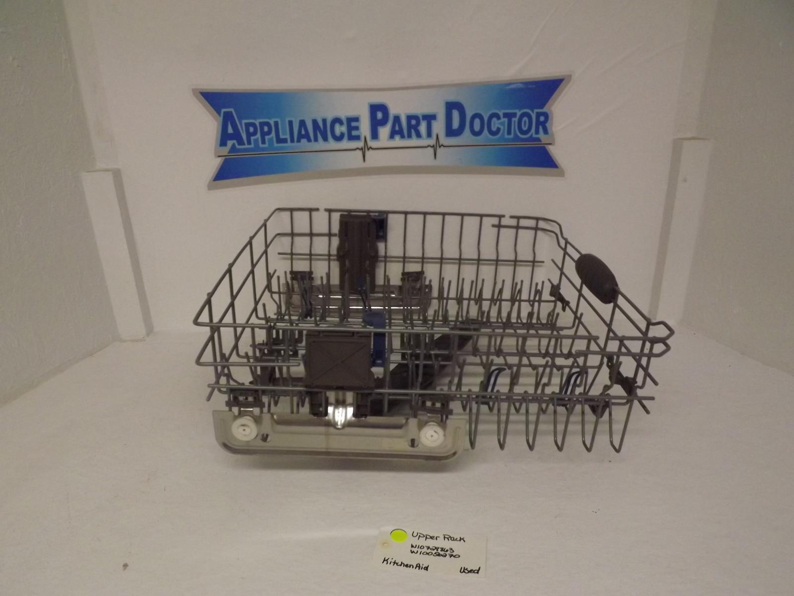KitchenAid Dishwasher W10728863 W10056270 Upper Rack Used KitchenAid Dishwasher W10728863 W10056270 Upper Rack Used